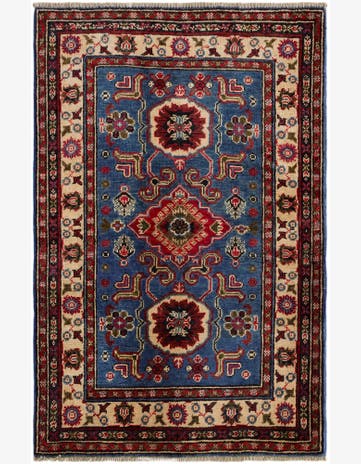 2' 8 x 4' Hand Knotted Kazak Rug