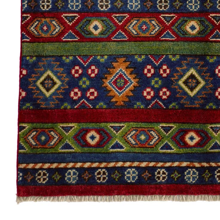 Detail image of 2' 9 x 4' 1 Hand Knotted Kazak Rug
