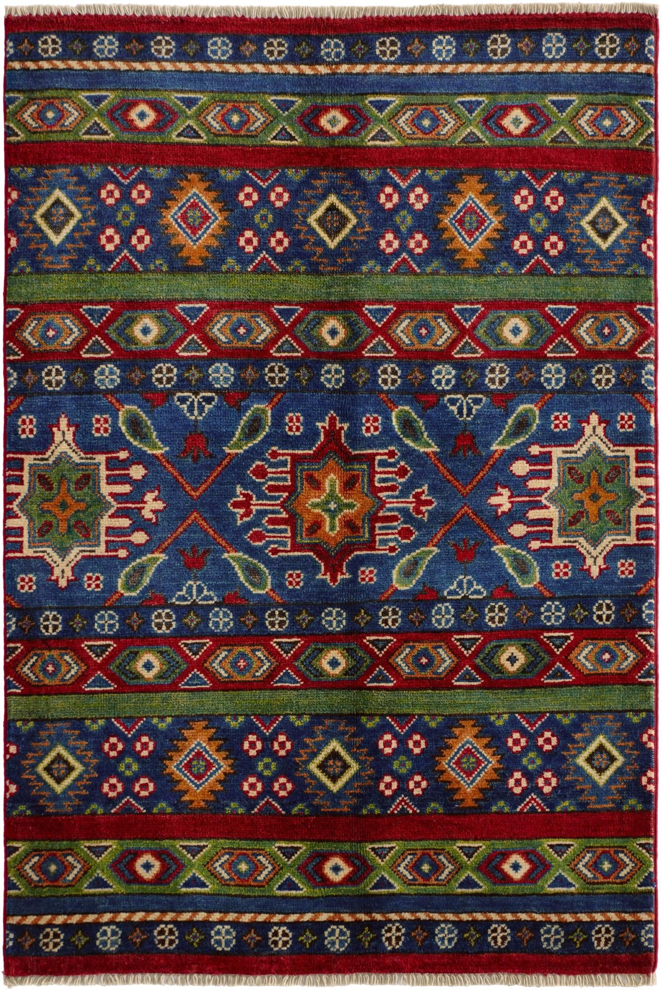 2' 9 x 4' 1 Hand Knotted Kazak Rug