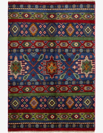 2' 9 x 4' 1 Hand Knotted Kazak Rug