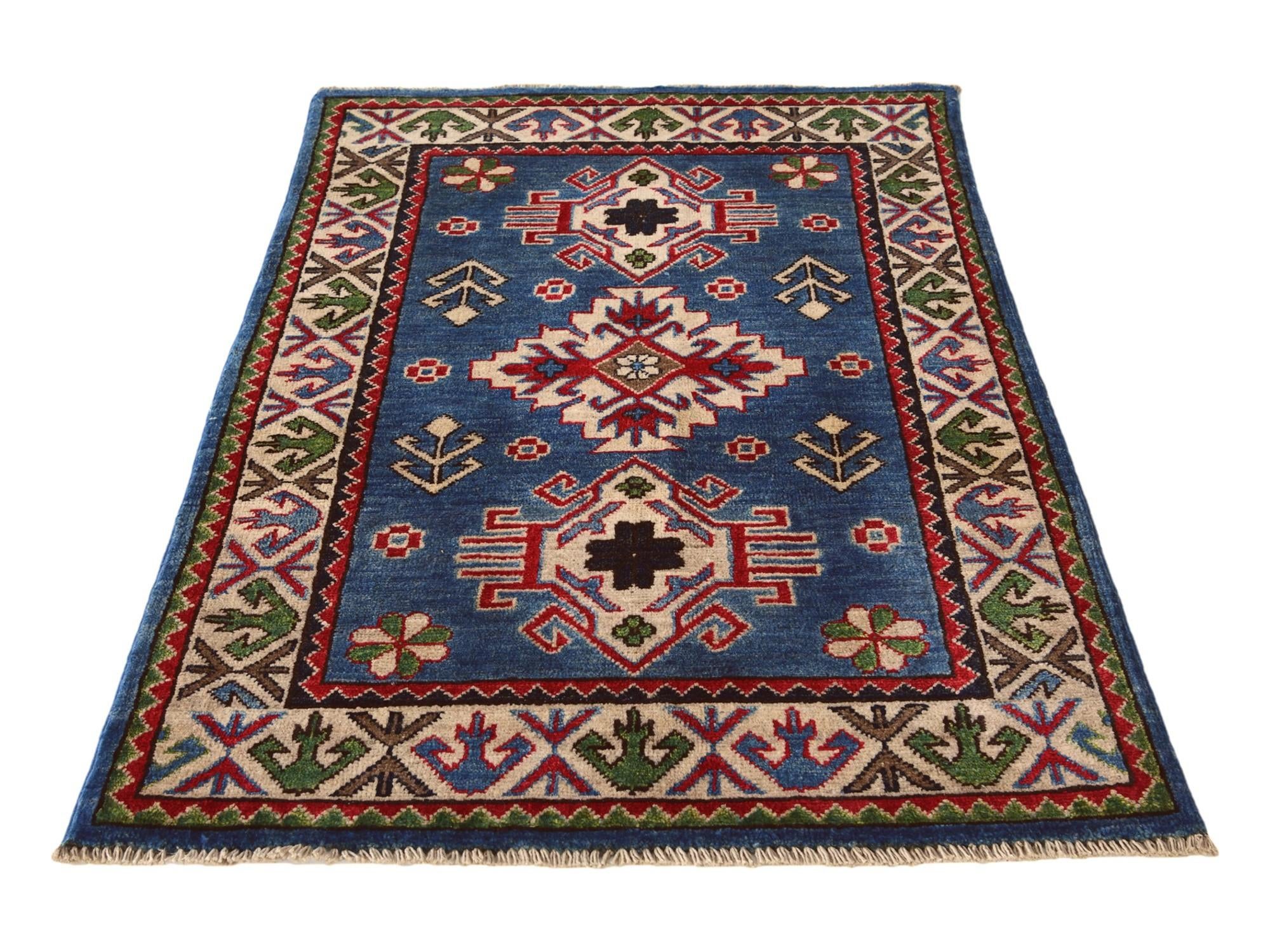 2' 7 x 4' 2 Hand Knotted Kazak Rug
