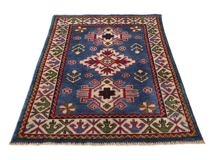 2' 7 x 4' 2 Hand Knotted Kazak Rug