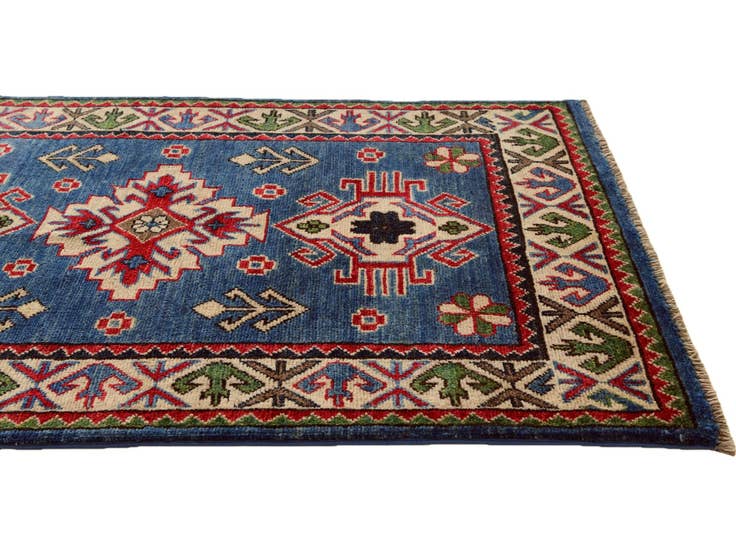 Detail image of 2' 7 x 4' 2 Hand Knotted Kazak Rug