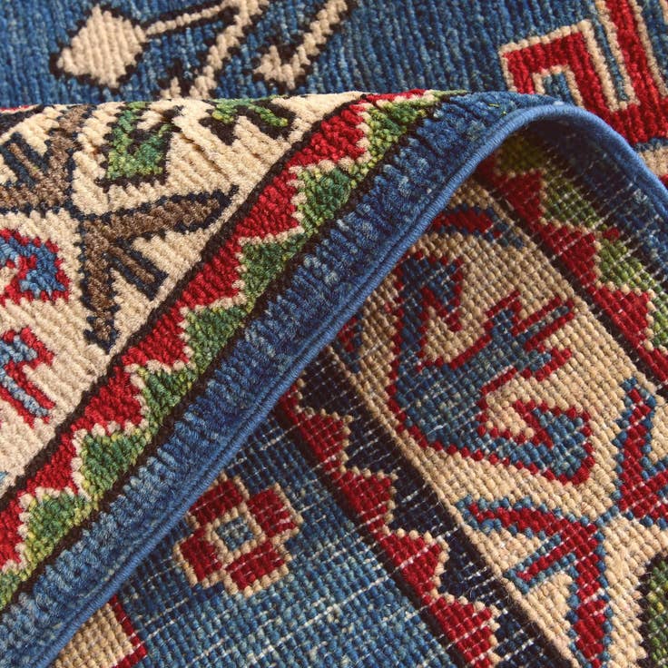 Detail image of 2' 7 x 4' 2 Hand Knotted Kazak Rug