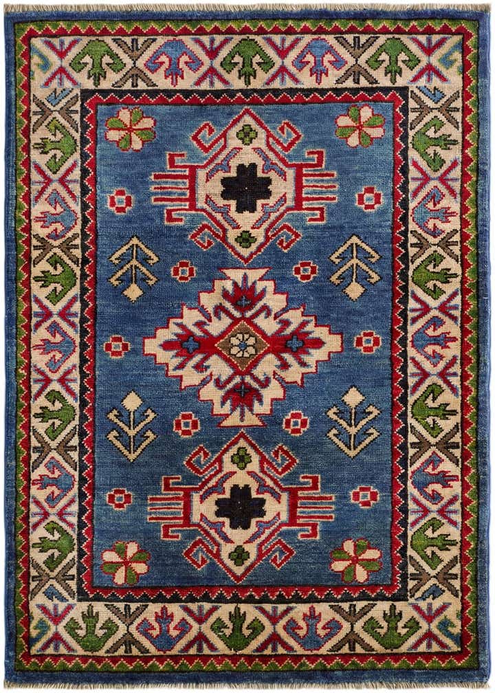 2' 7 x 4' 2 Hand Knotted Kazak Rug
