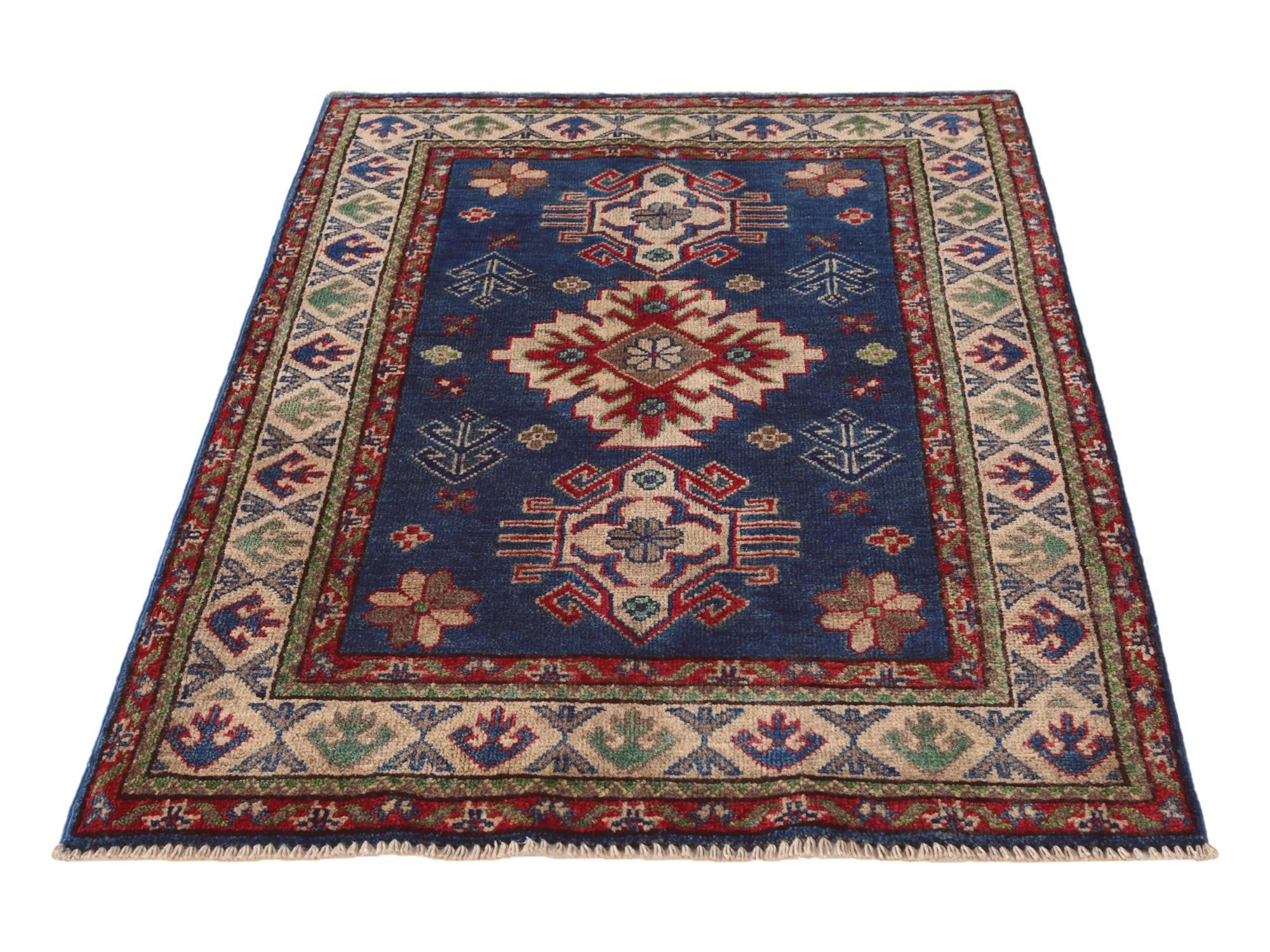 2' 11 x 4' 1 Hand Knotted Kazak Rug