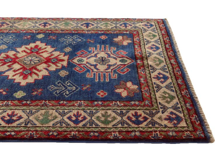 Detail image of 2' 11 x 4' 1 Hand Knotted Kazak Rug