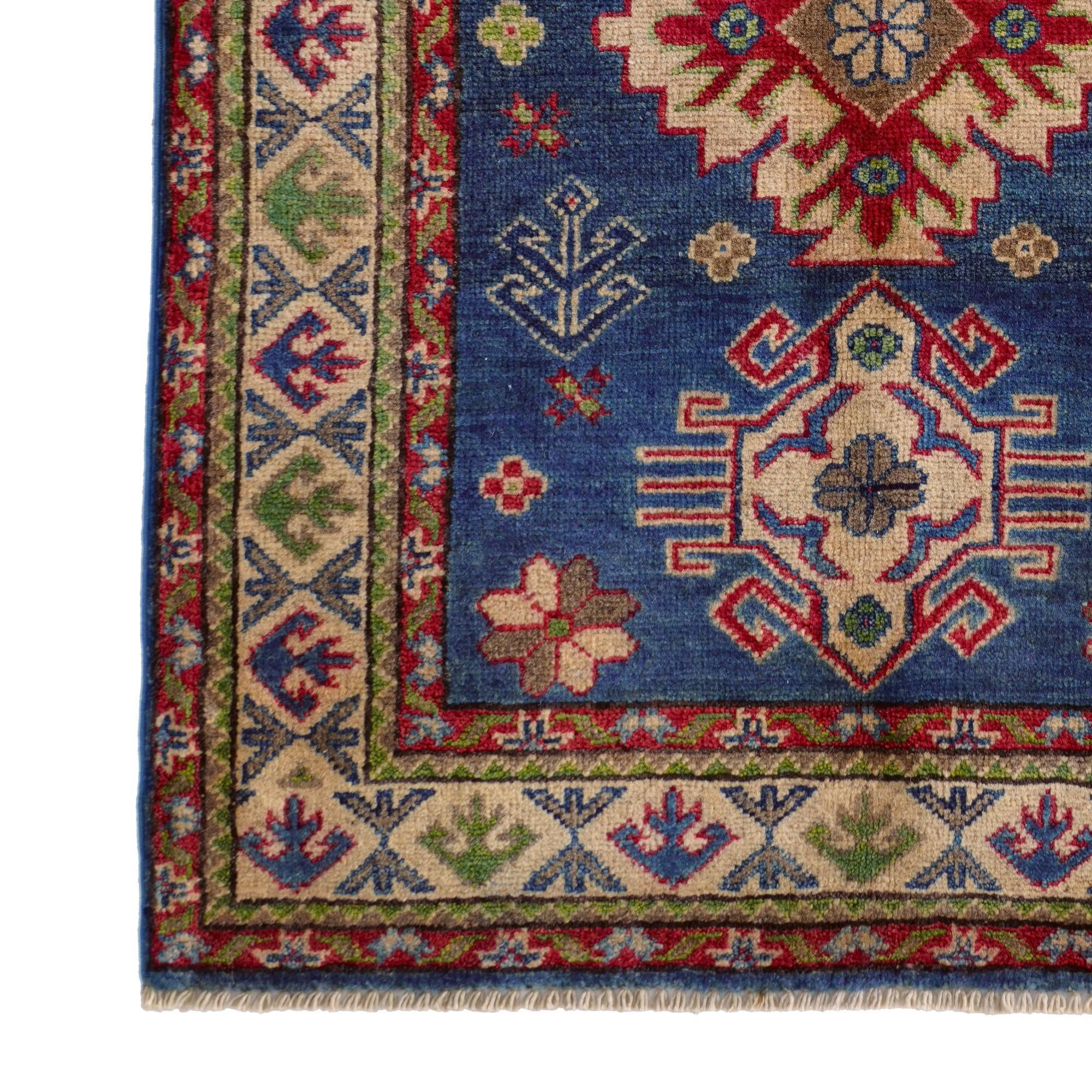 2' 11 x 4' 1 Hand Knotted Kazak Rug