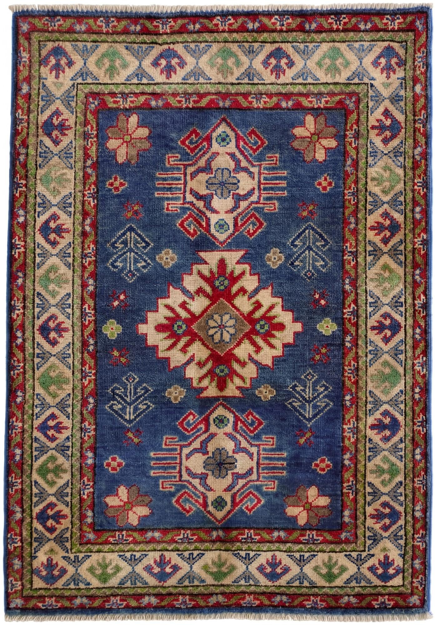 2' 11 x 4' 1 Hand Knotted Kazak Rug