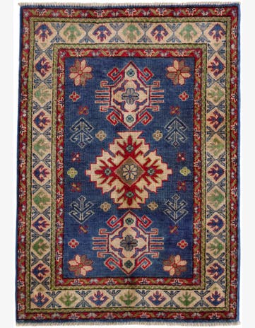 2' 11 x 4' 1 Hand Knotted Kazak Rug