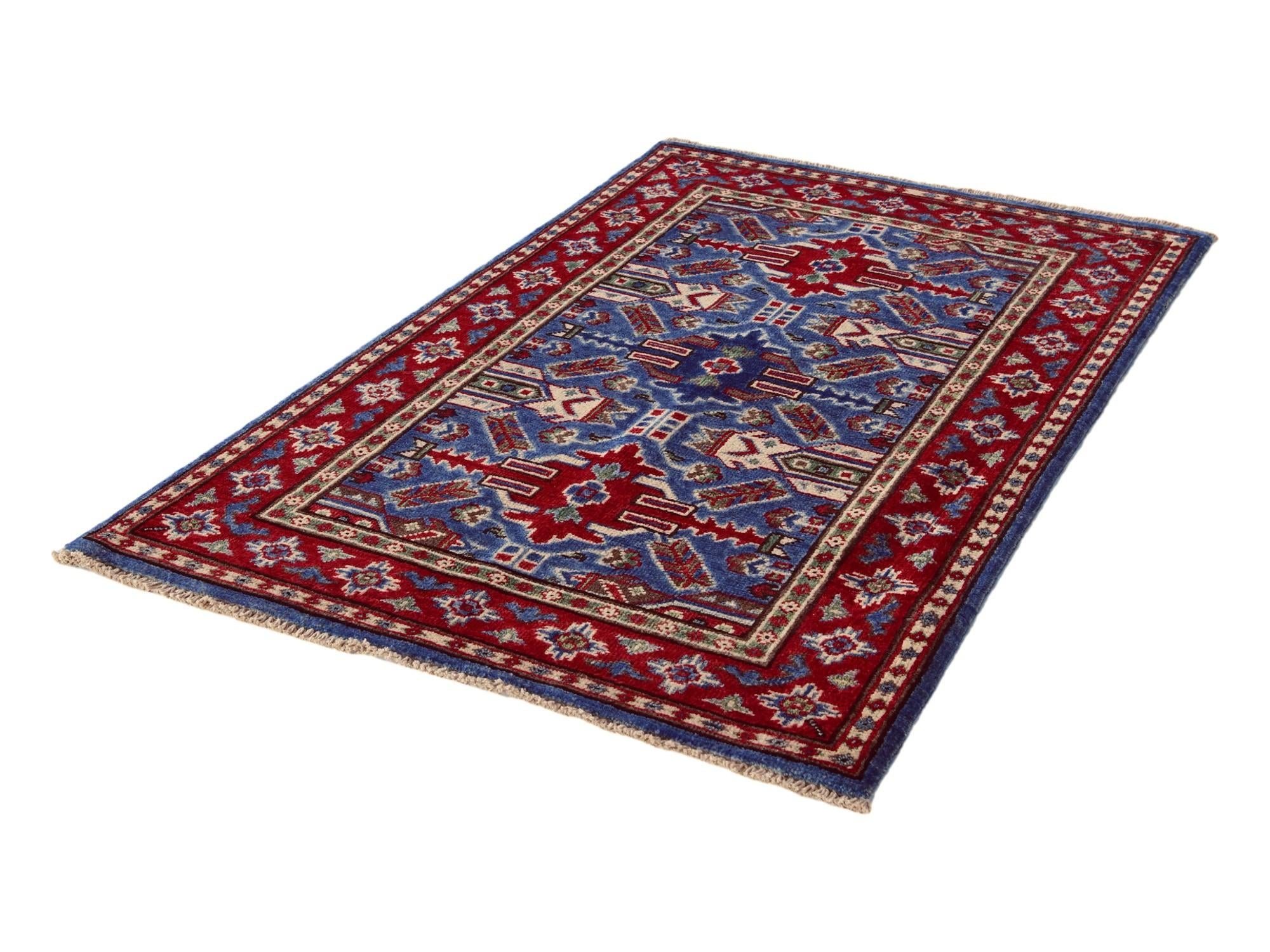 2' 6 x 4' Hand Knotted Kazak Rug