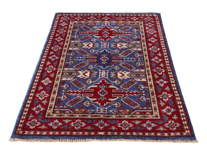2' 6 x 4' Hand Knotted Kazak Rug