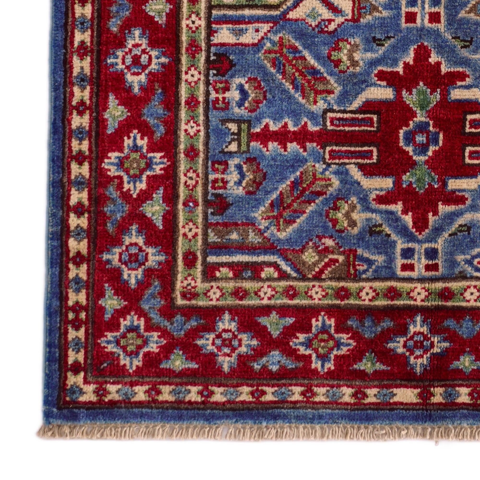 2' 6 x 4' Hand Knotted Kazak Rug