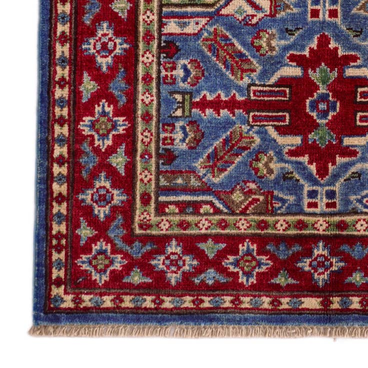 Detail image of 2' 6 x 4' Hand Knotted Kazak Rug