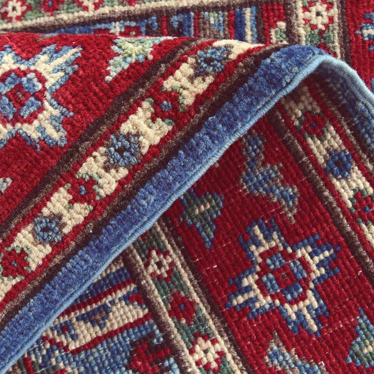Detail image of 2' 6 x 4' Hand Knotted Kazak Rug