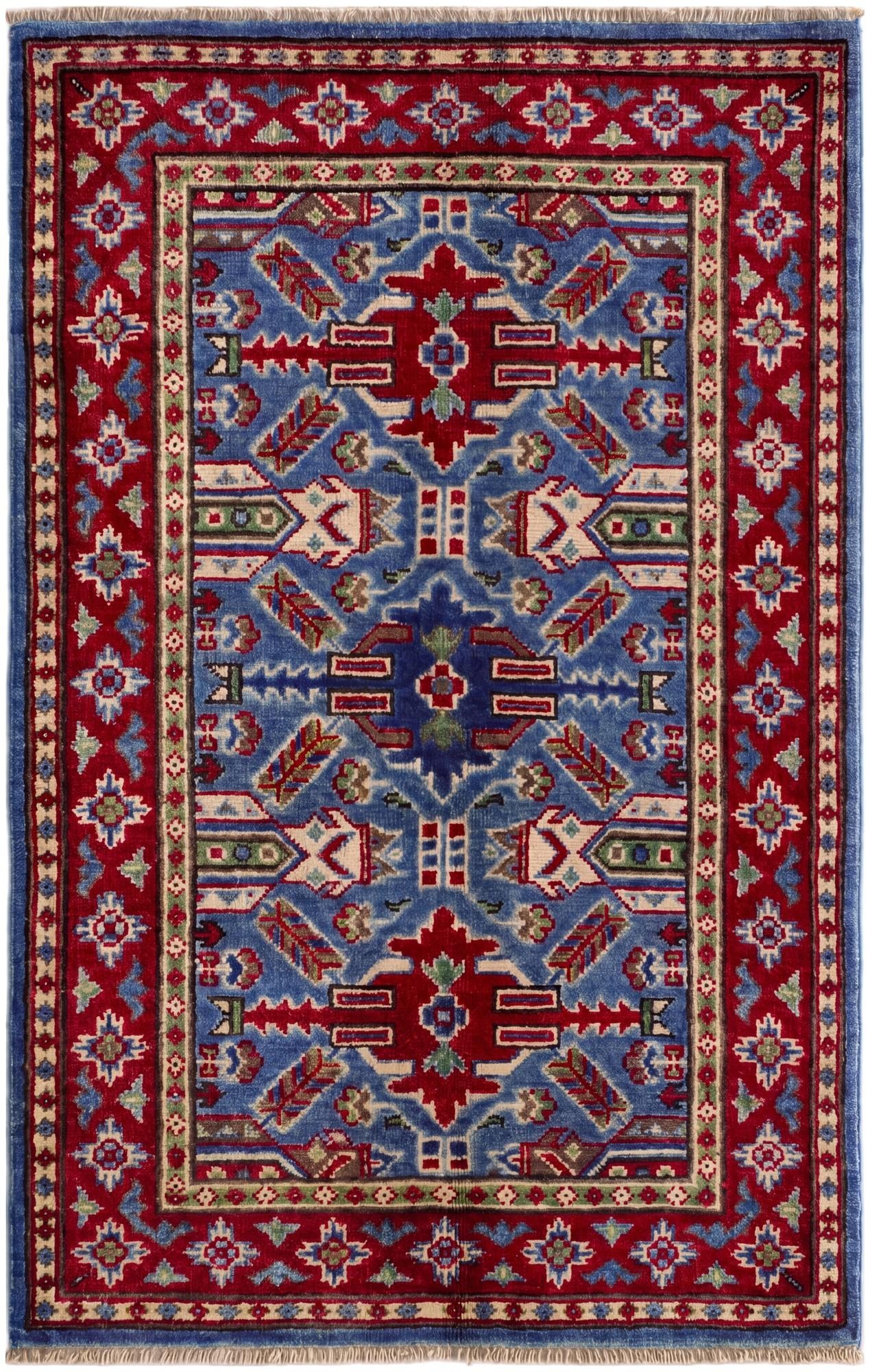 2' 6 x 4' Hand Knotted Kazak Rug