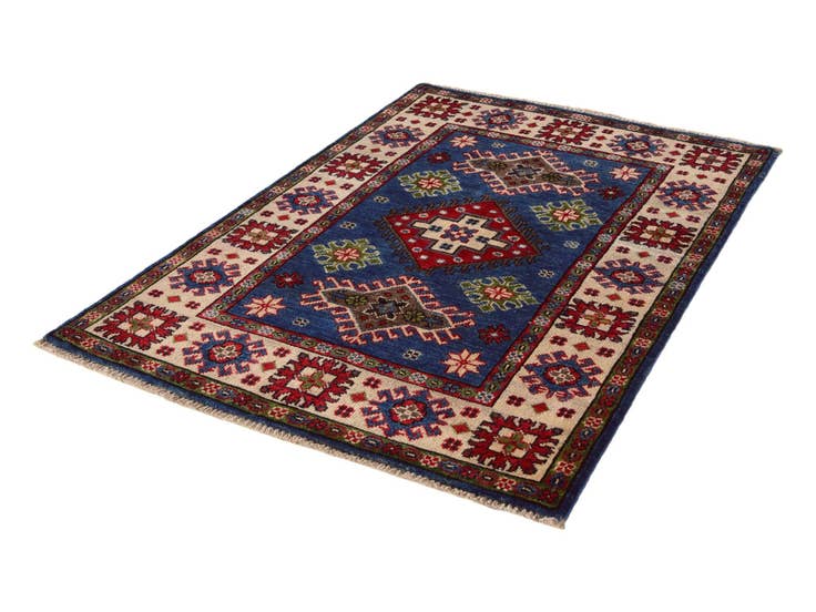 Detail image of 2' 8 x 3' 10 Hand Knotted Kazak Rug