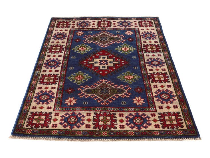 Detail image of 2' 8 x 3' 10 Hand Knotted Kazak Rug