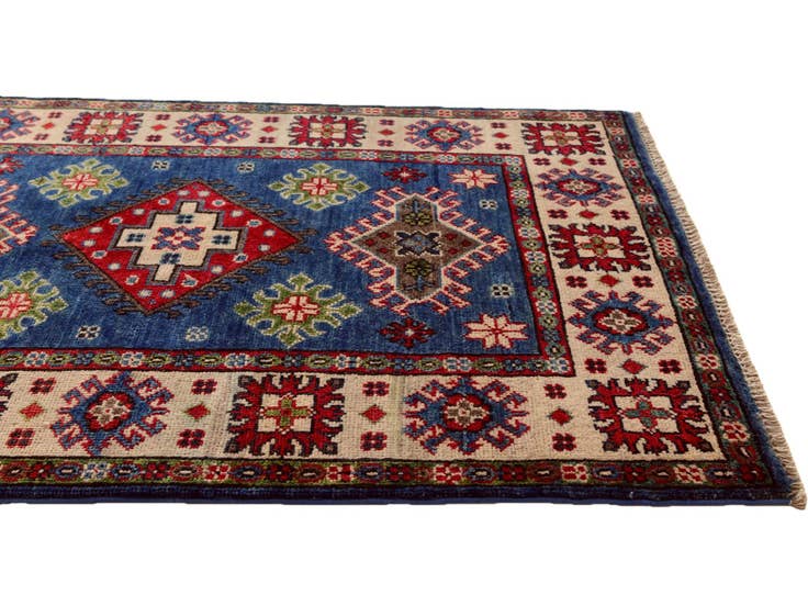 Detail image of 2' 8 x 3' 10 Hand Knotted Kazak Rug