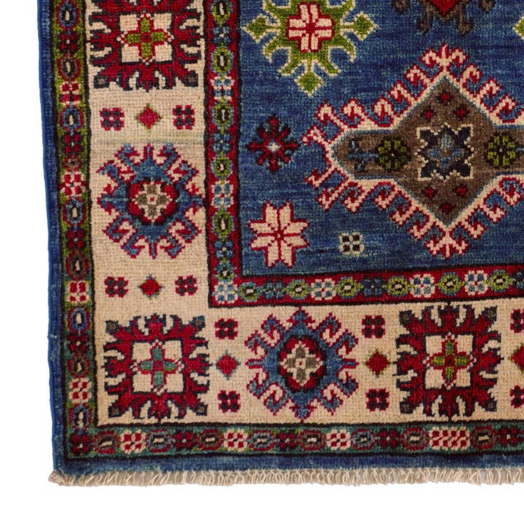 Detail image of 2' 8 x 3' 10 Hand Knotted Kazak Rug