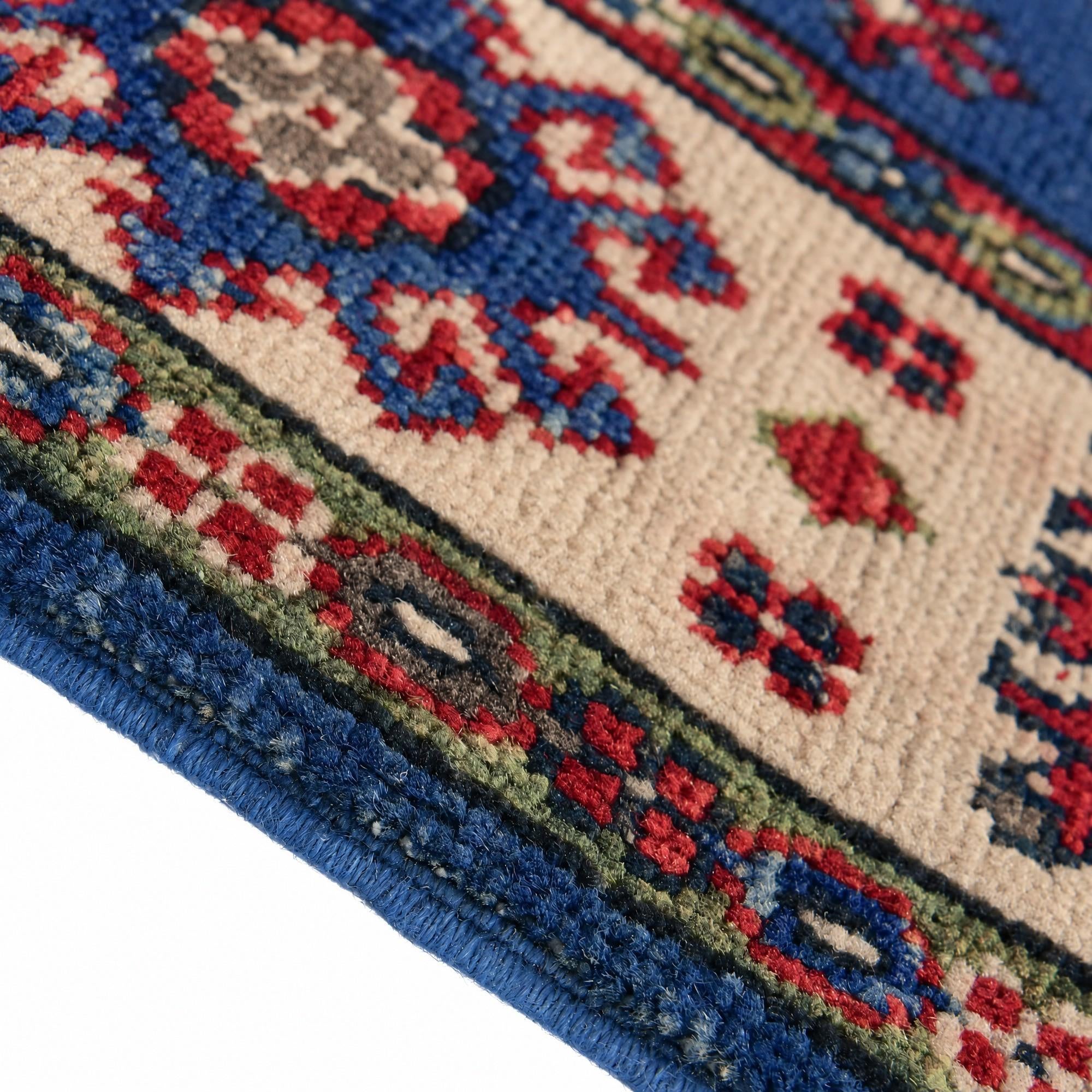 80cm x 115cm Hand Knotted Kazak Rug