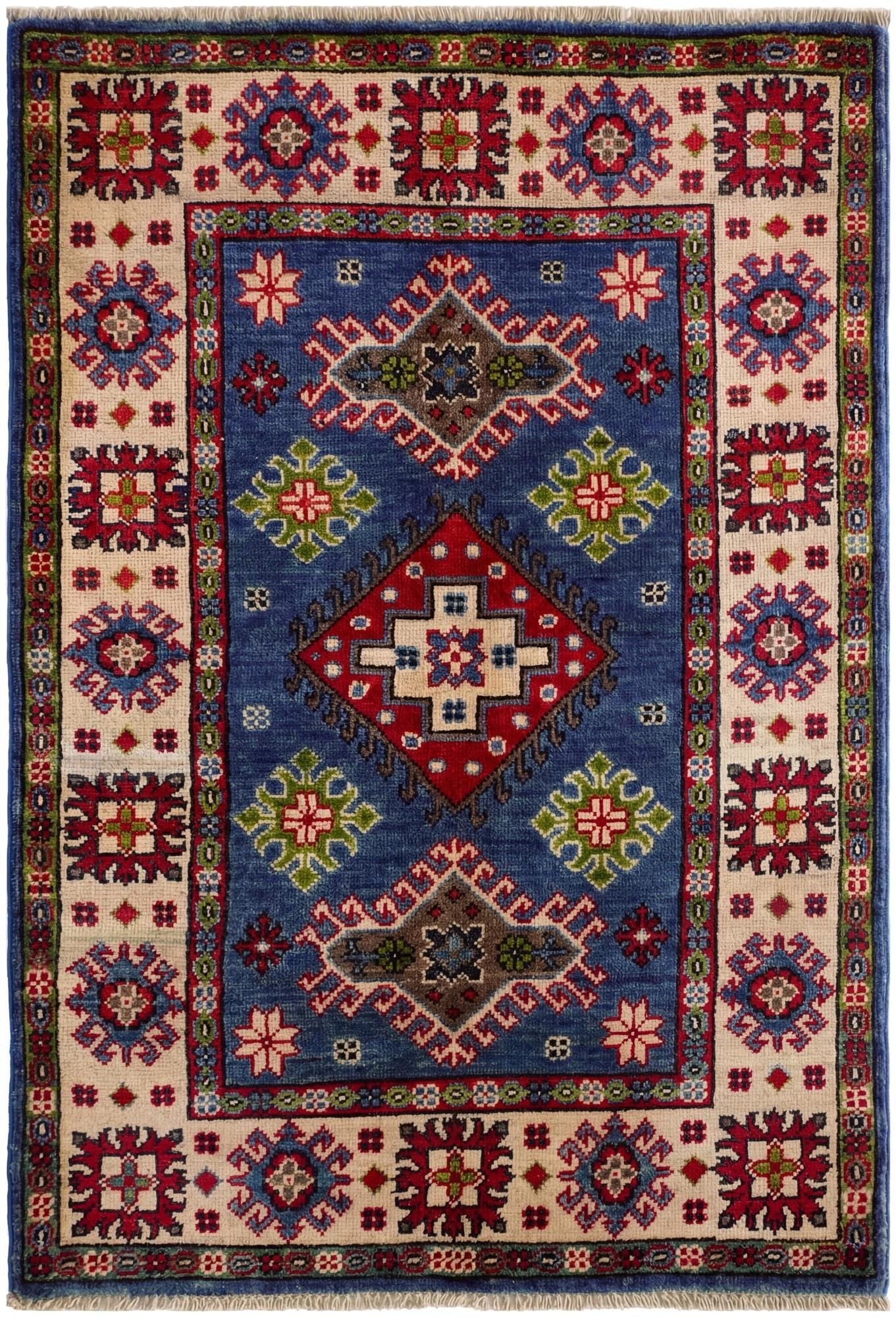 2' 8 x 3' 10 Hand Knotted Kazak Rug