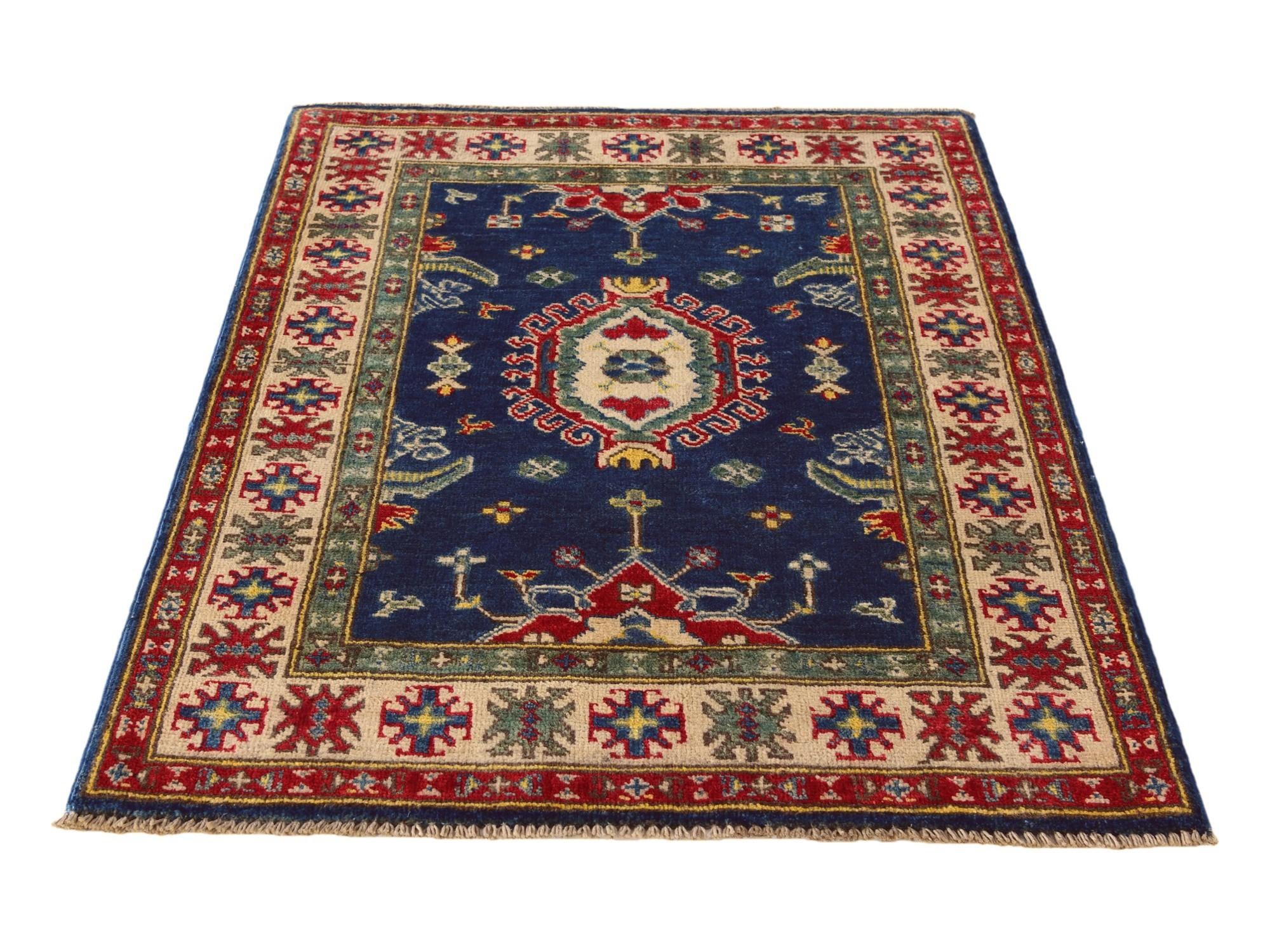 2' 9 x 3' 10 Hand Knotted Kazak Rug