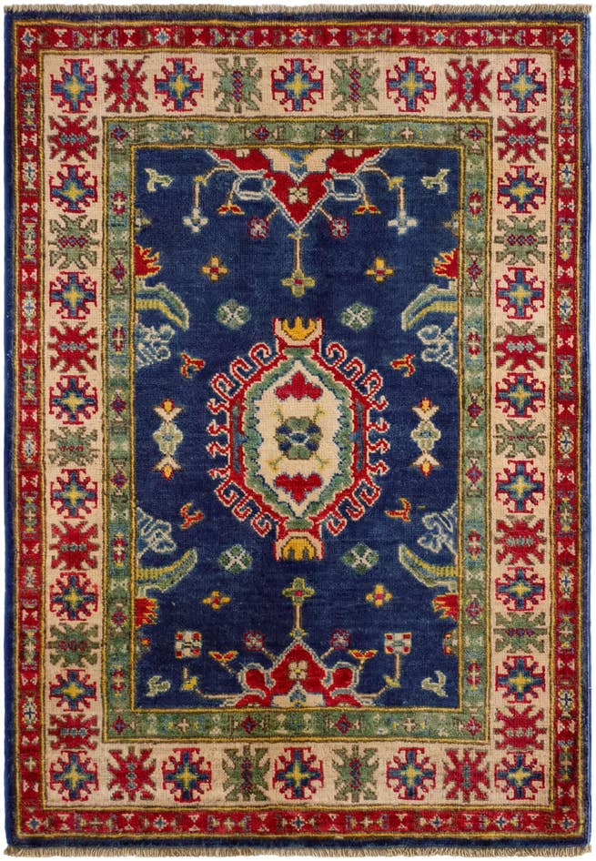 Detail image of 85cm x 115cm Hand Knotted Kazak Rug