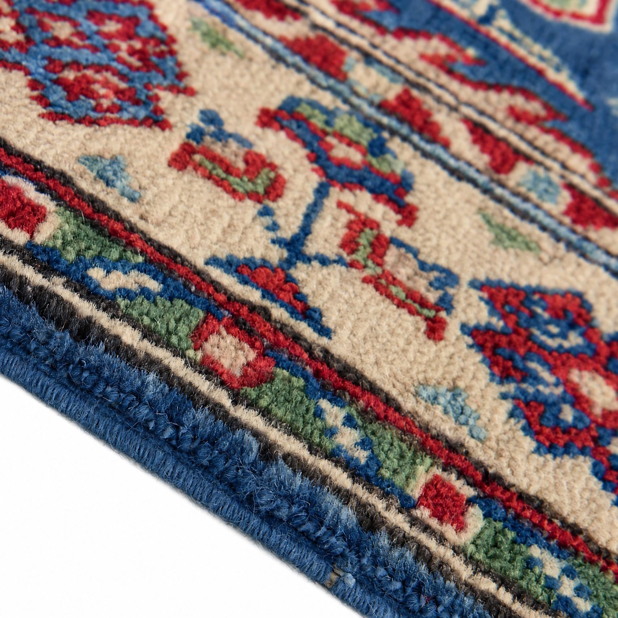 80cm x 125cm Hand Knotted Kazak Rug