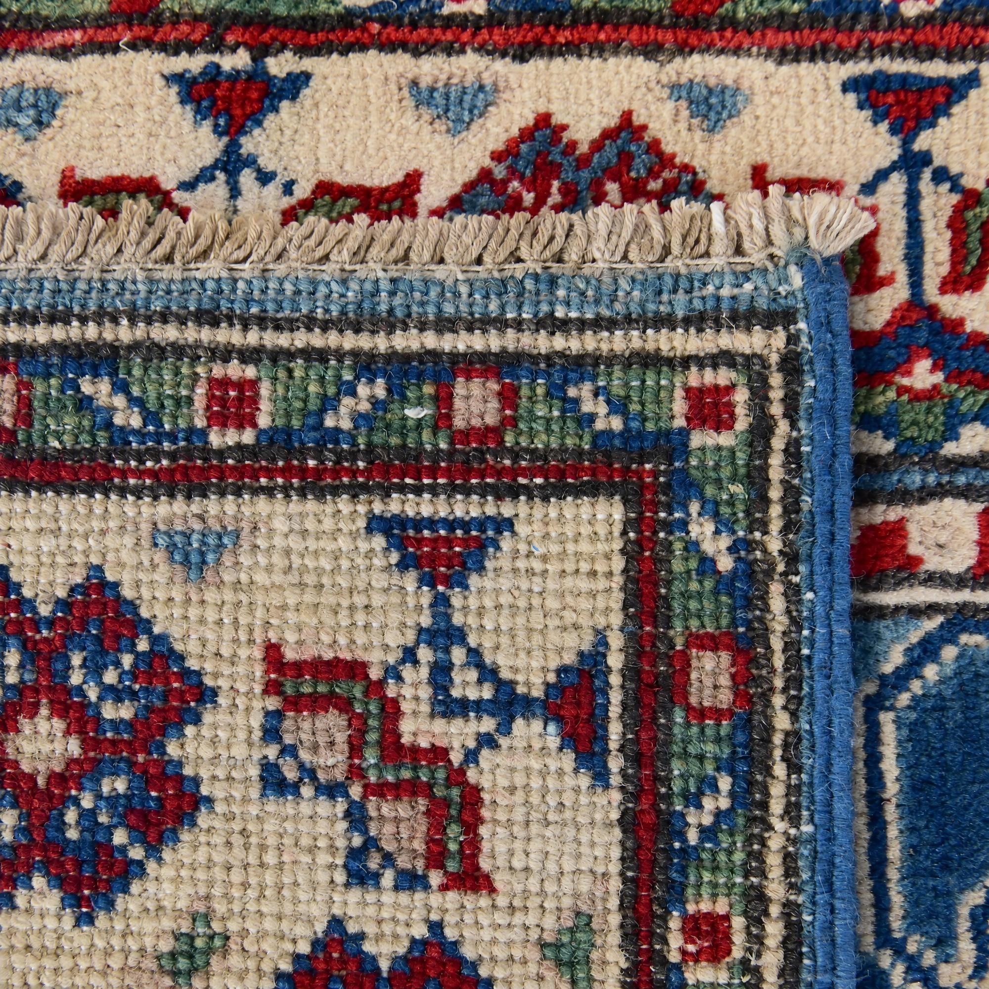80cm x 125cm Hand Knotted Kazak Rug