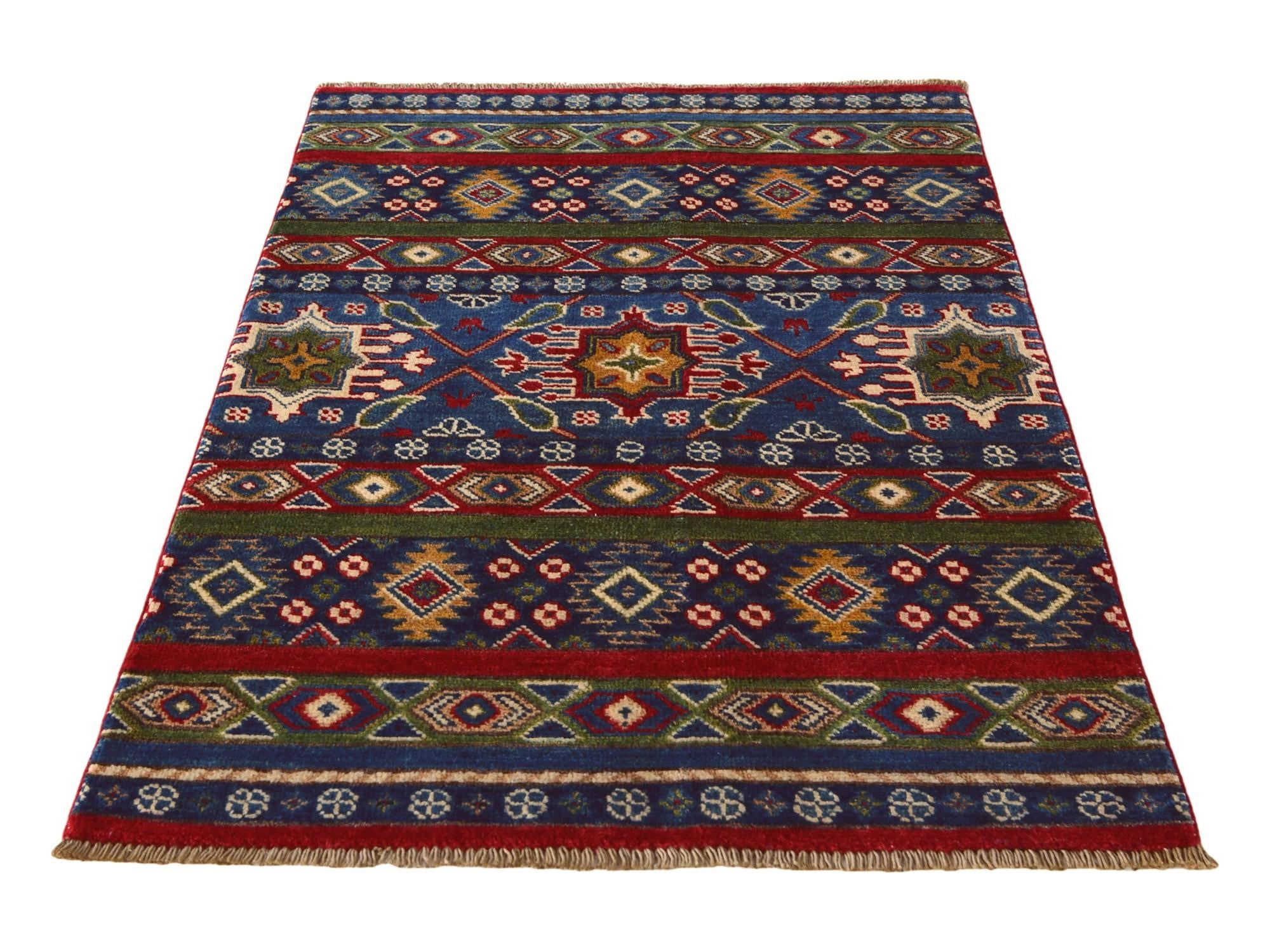 2' 8 x 4' Hand Knotted Kazak Rug