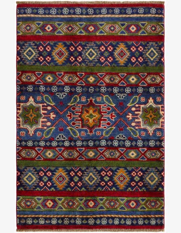 2' 8 x 4' Hand Knotted Kazak Rug