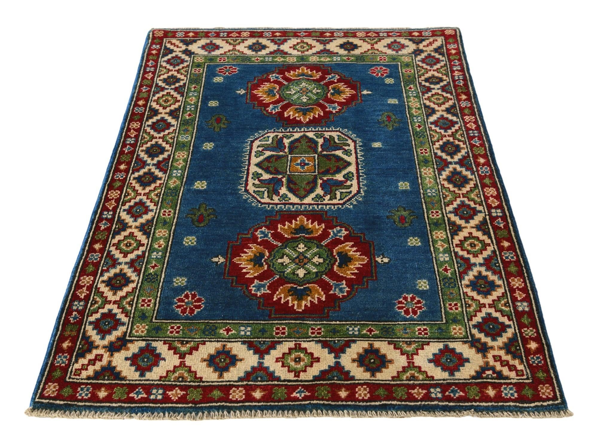 2' 9 x 4' 5 Hand Knotted Kazak Rug