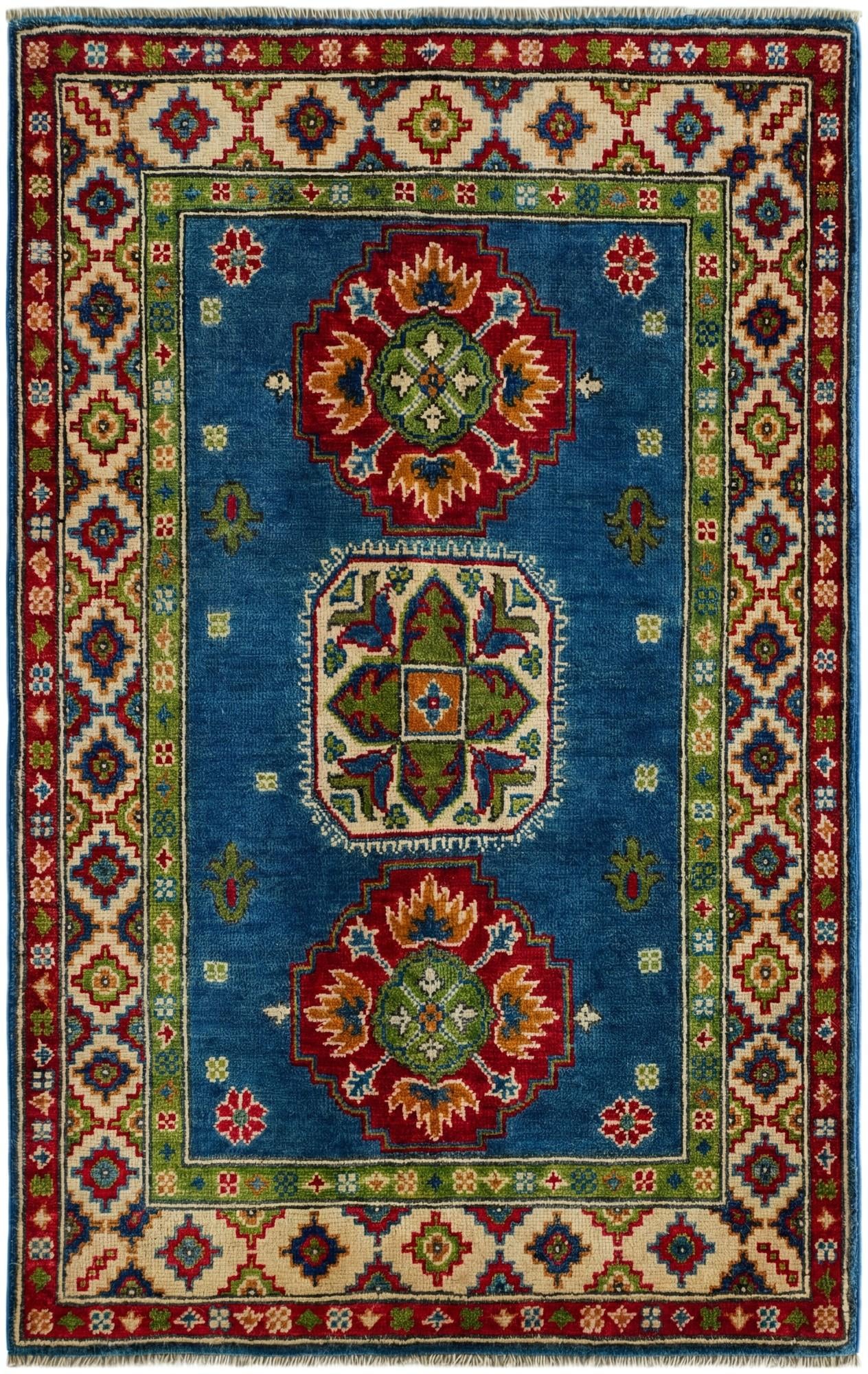 2' 9 x 4' 5 Hand Knotted Kazak Rug