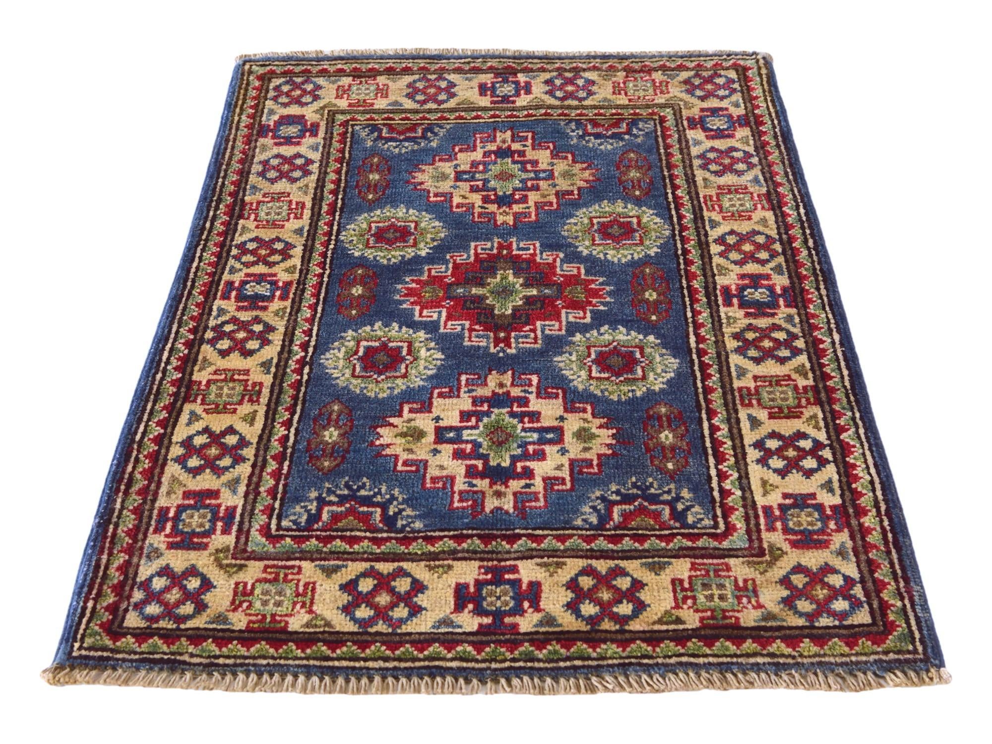 2' x 2' 11 Hand Knotted Kazak Rug