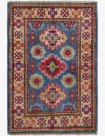 2' x 2' 11 Hand Knotted Kazak Rug
