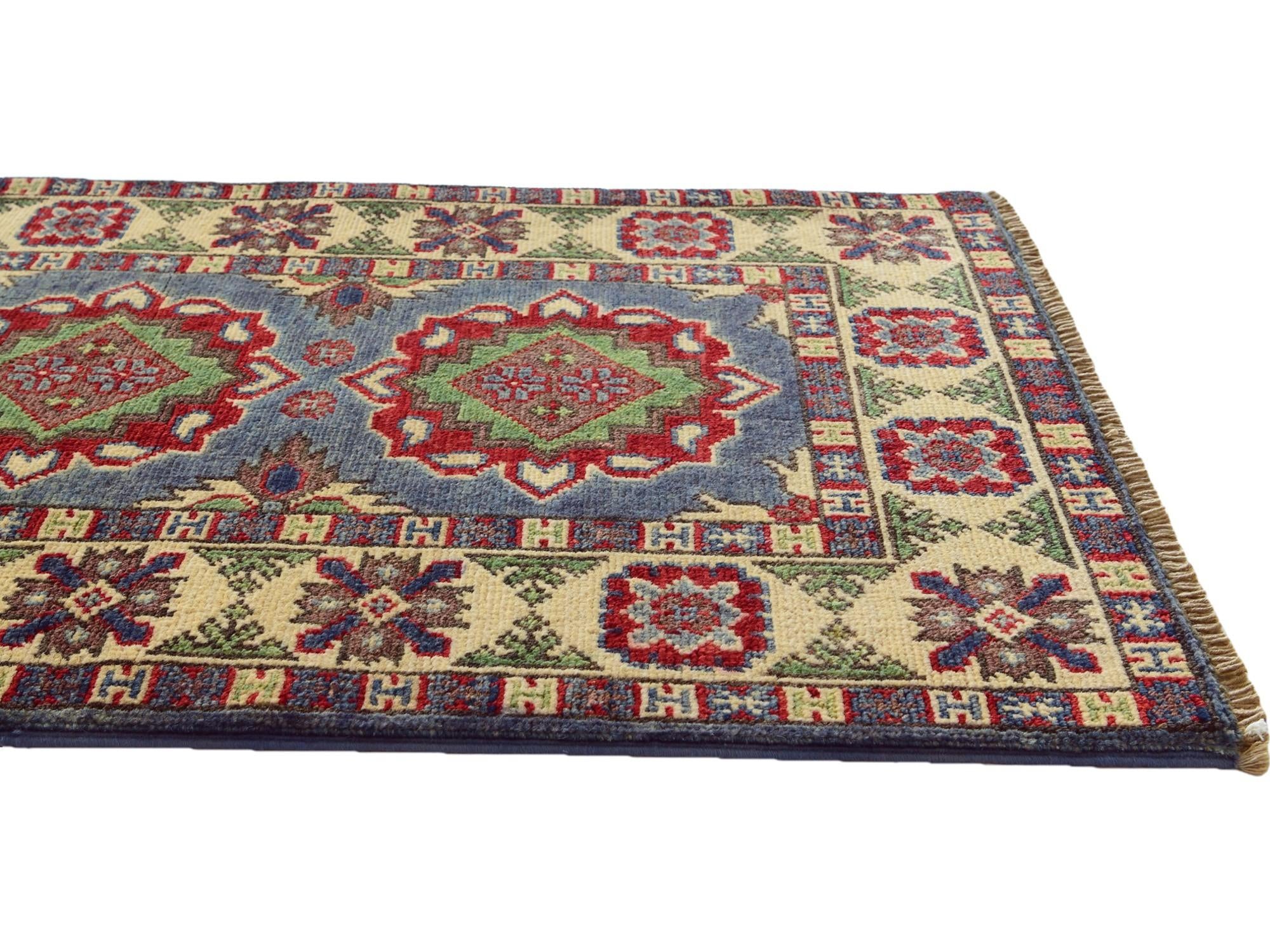 2' x 3' 2 Hand Knotted Kazak Rug
