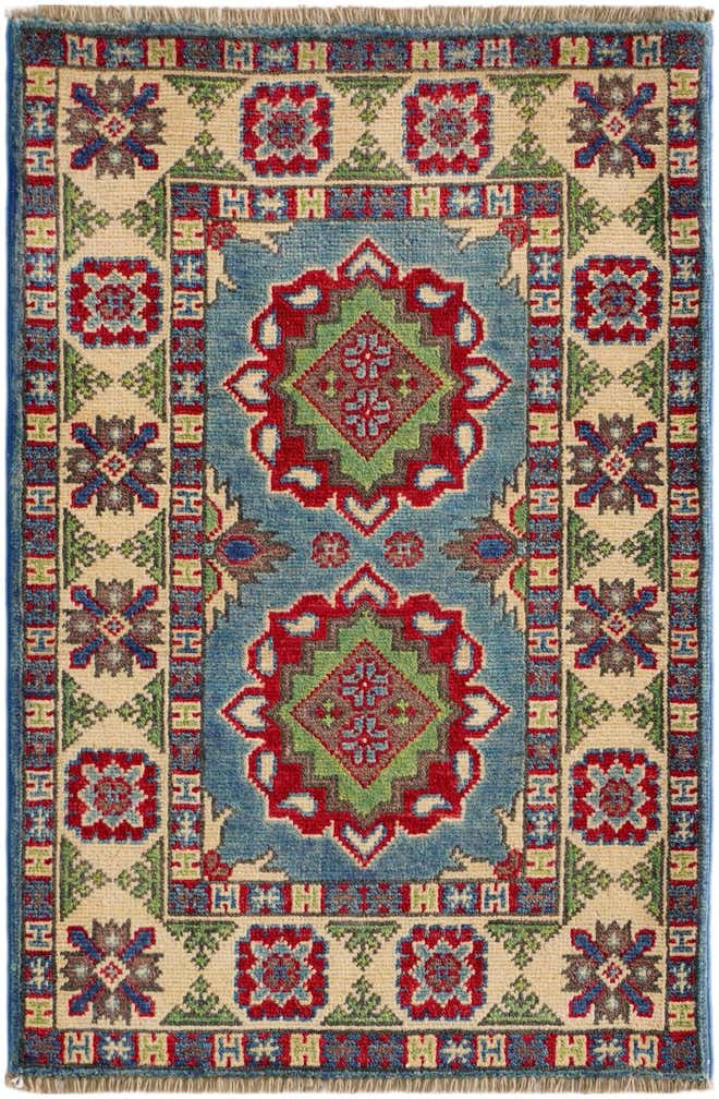 2' x 3' 2 Hand Knotted Kazak Rug
