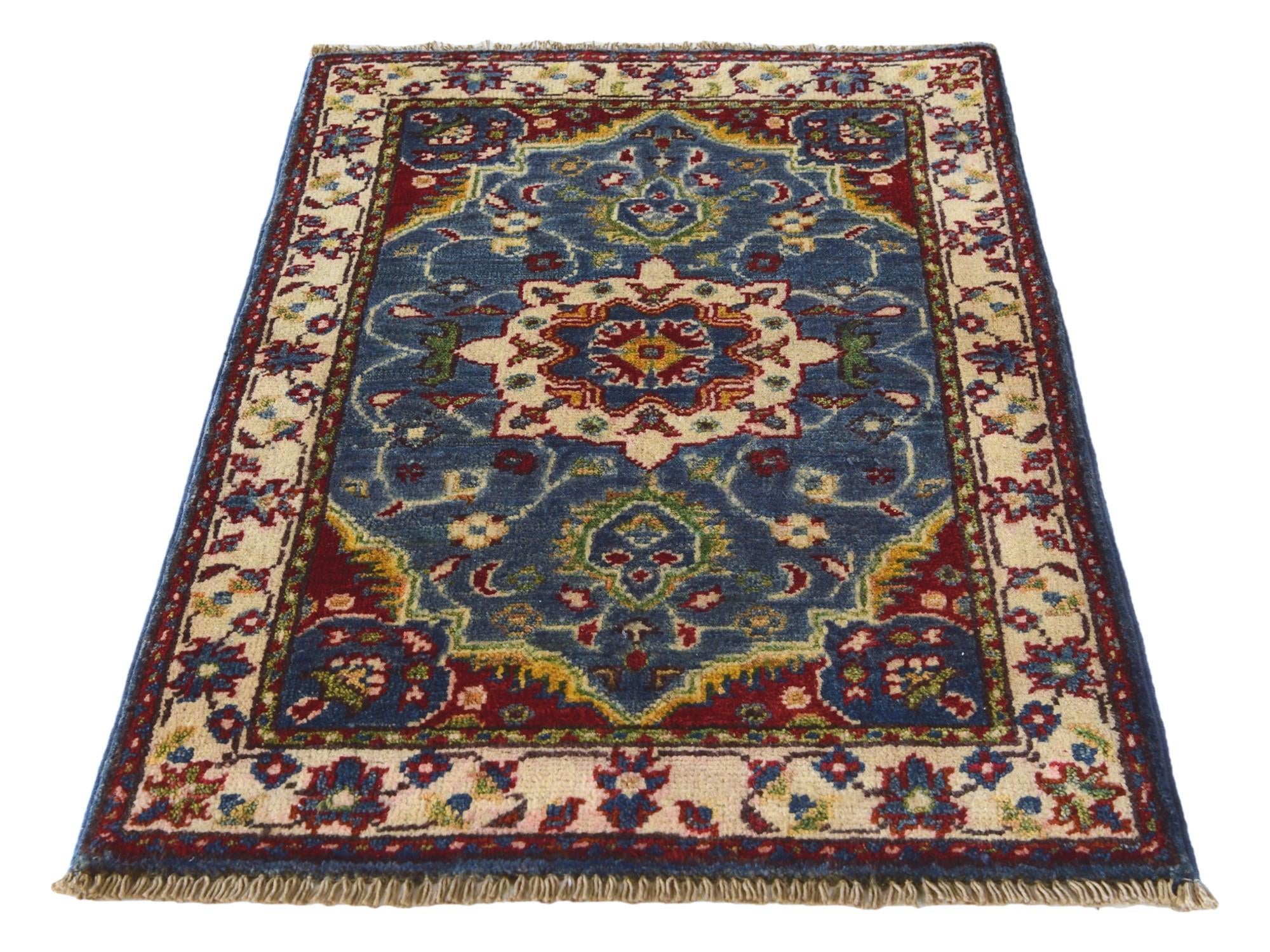 1' 10 x 2' 11 Hand Knotted Kazak Rug