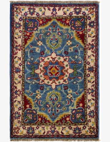 1' 10 x 2' 11 Hand Knotted Kazak Rug