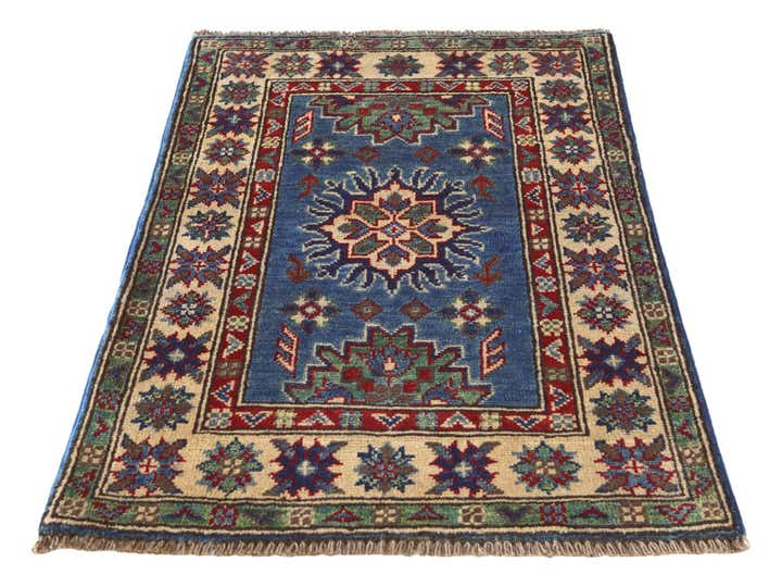 2' 1 x 3' Hand Knotted Kazak Rug