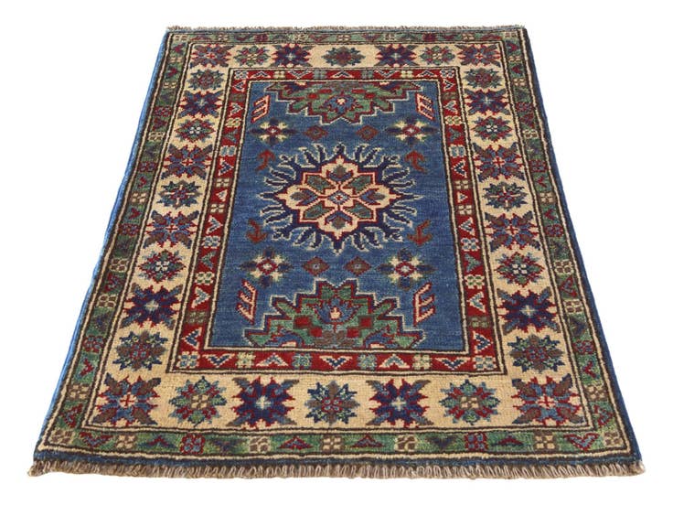 Detail image of 2' 1 x 3' Hand Knotted Kazak Rug