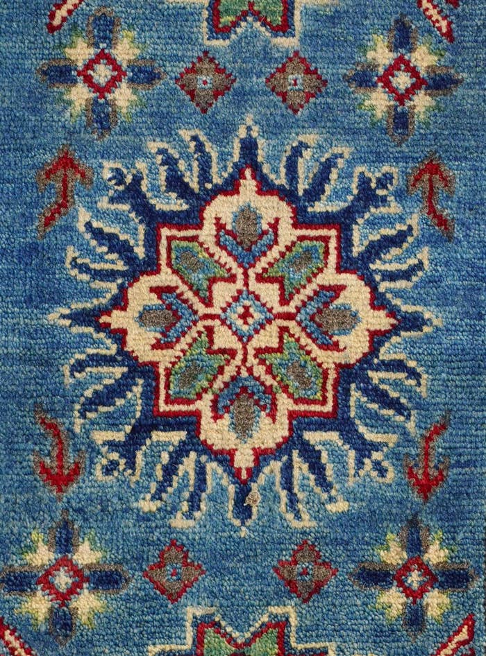Detail image of 2' 1 x 3' Hand Knotted Kazak Rug