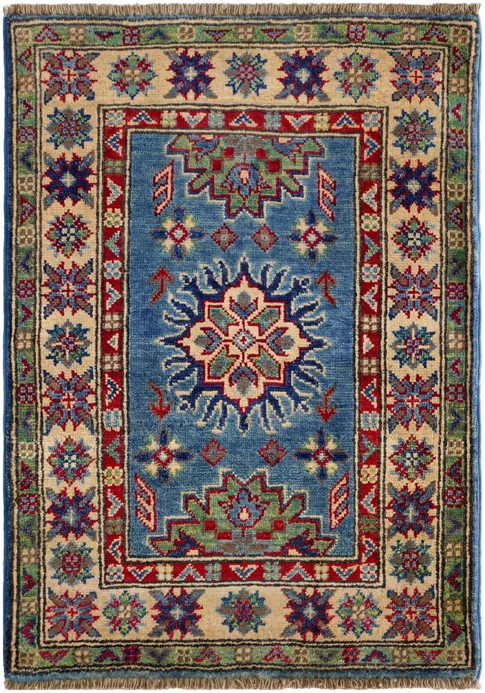 2' 1 x 3' Hand Knotted Kazak Rug
