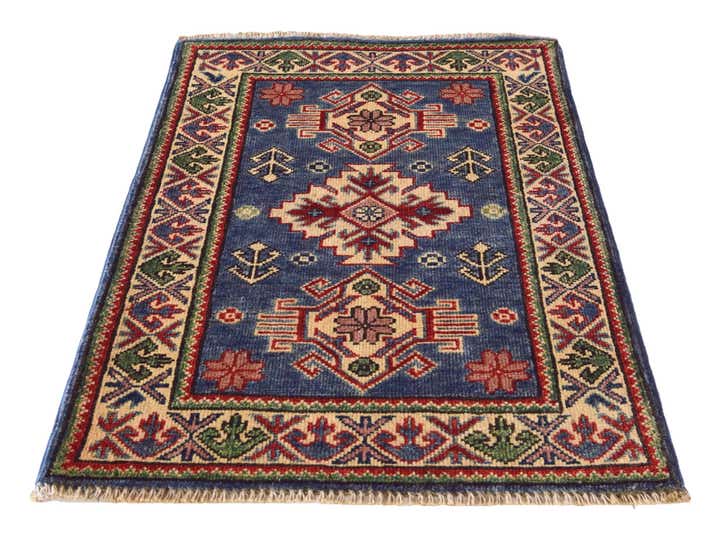 1' 11 x 2' 10 Hand Knotted Kazak Rug