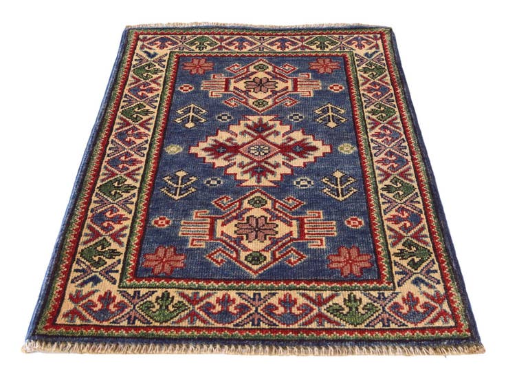 Detail image of 1' 11 x 2' 10 Hand Knotted Kazak Rug