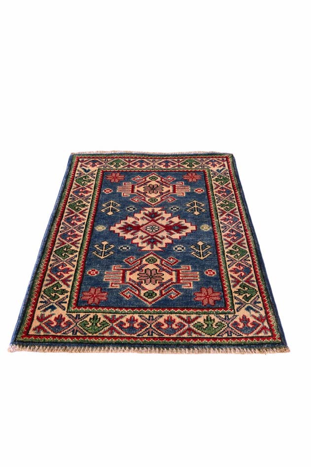 Detail image of 1' 11 x 2' 10 Hand Knotted Kazak Rug