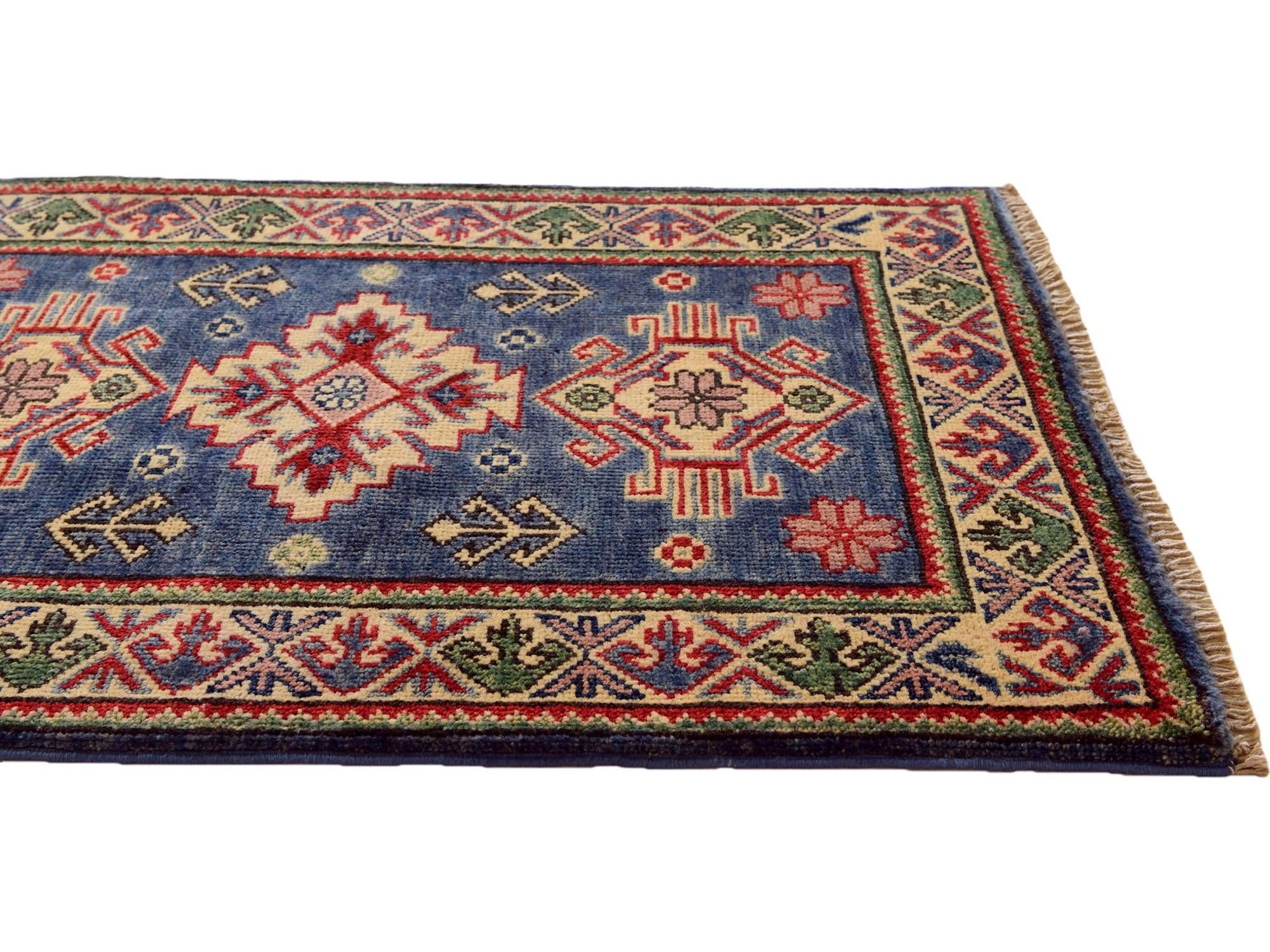 1' 11 x 2' 10 Hand Knotted Kazak Rug