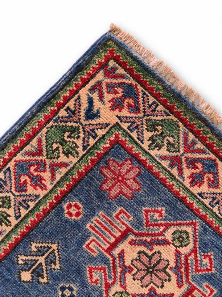 1' 11 x 2' 10 Hand Knotted Kazak Rug