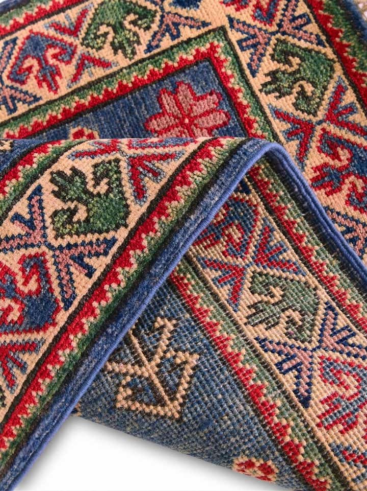 1' 11 x 2' 10 Hand Knotted Kazak Rug